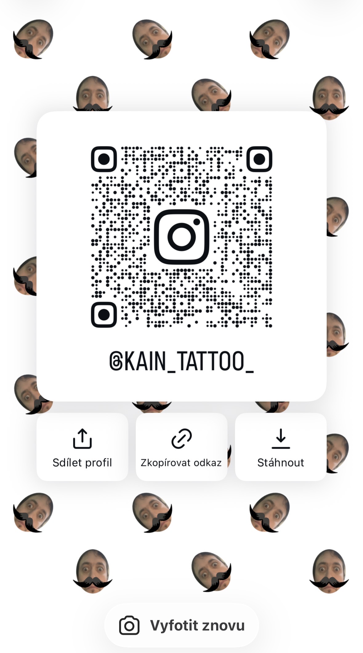 Instagram QR kód